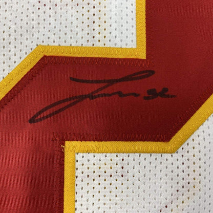 Autographed/Signed Tyrann Mathieu Kansas City White Football Jersey PSA/DNA COA