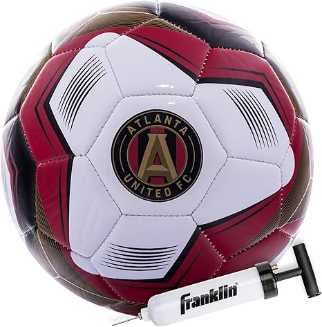 Franklin Sports Official MLS Team Soccer Balls - Official Size 5 Soccer Balls - Regulation Size + Weight Soccer Ball for Kids + Adults - Boys + Girls Soccer Ball - Air Pump Included