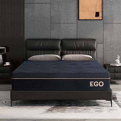 Queen 12 Inch Memory Foam Mattress in a Box, Cooling Knit Fabric Cover, Made in USA, CertiPUR-US Certified, Ventilated Copper-Gel AeroFusion Memory Foam, Fiberglass Free Mattress, 80_ܝx60_ܝ