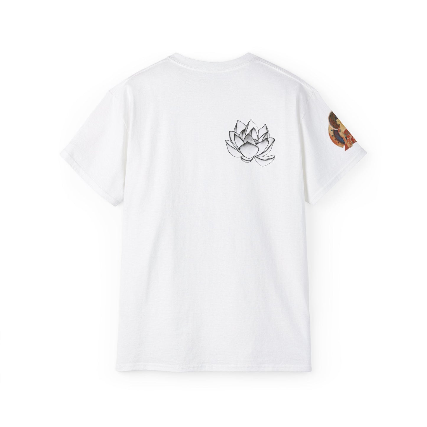 Fine Art Buddha Chalk Drawing Print Unisex Ultra Cotton Tee