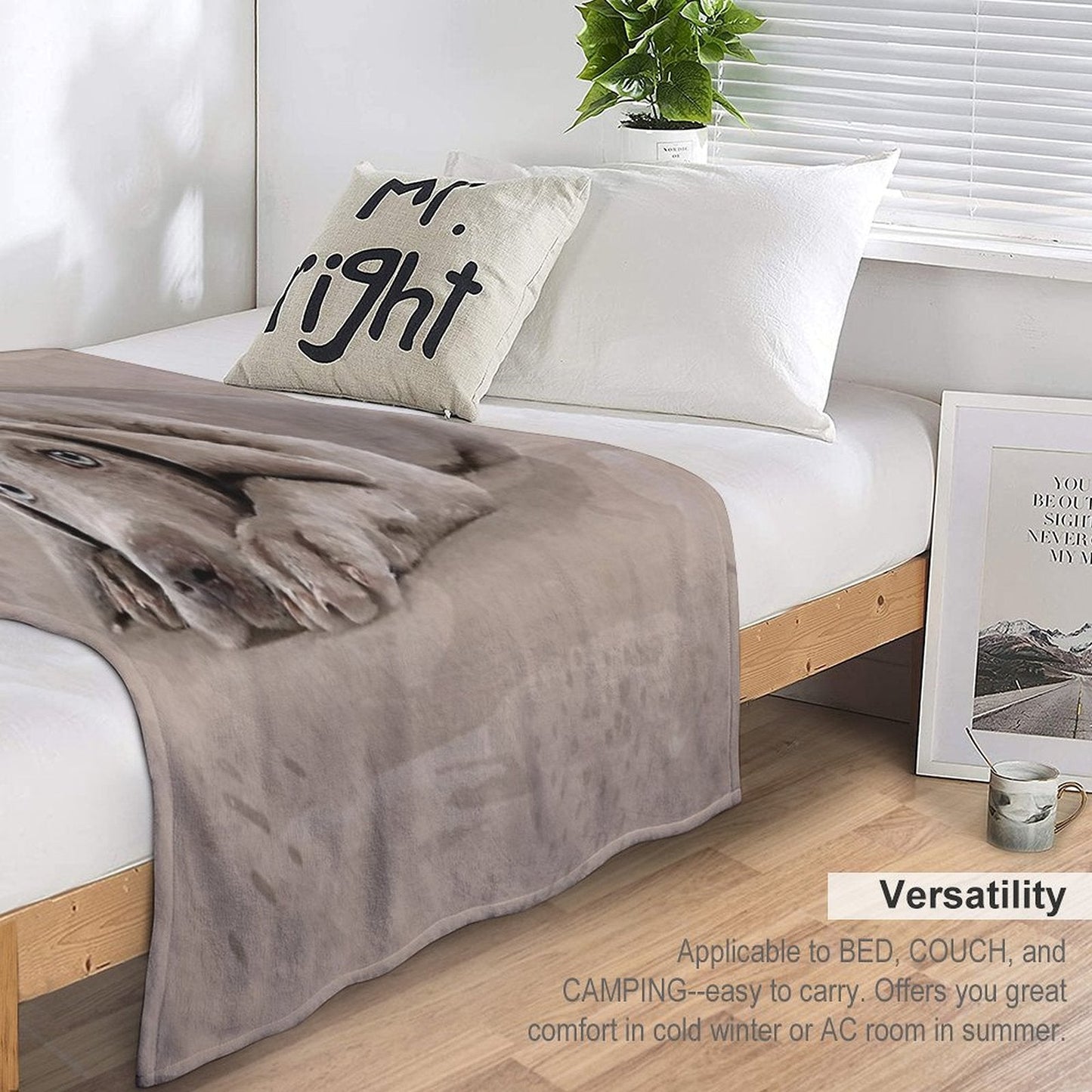 Weimaraner Puppy Throw Blanket