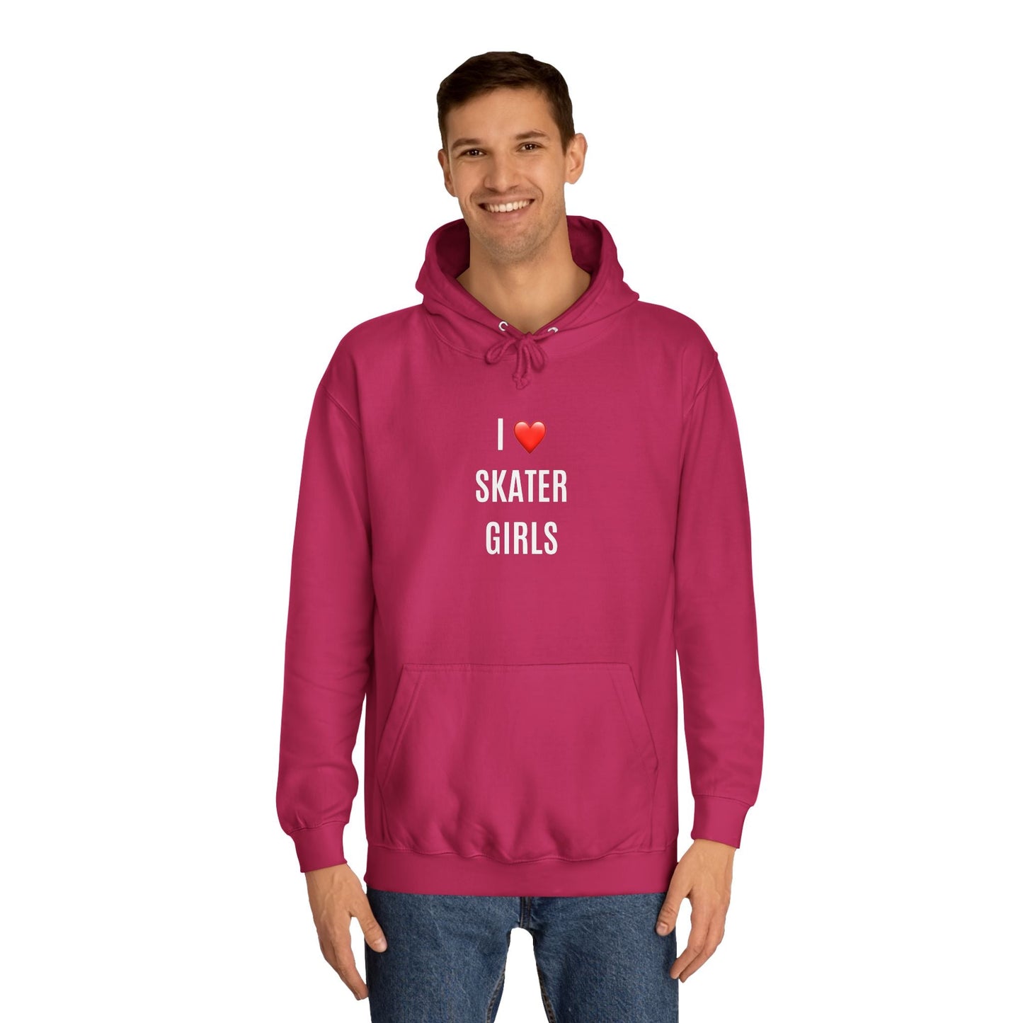 I Love Skater Girls Unisex Hoodie