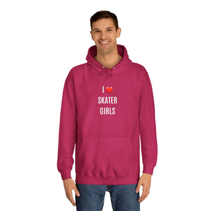 I Love Skater Girls Unisex Hoodie