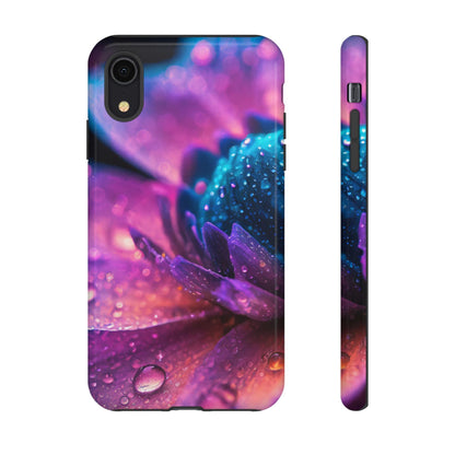 Vibrant Blue And Purple Flower Tough Phone Case