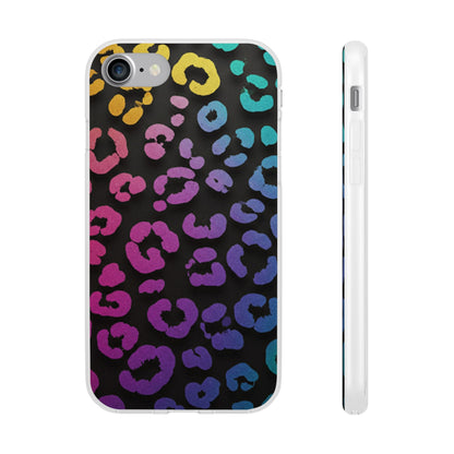 Vibrant Leopard Print Flexi Phone Case