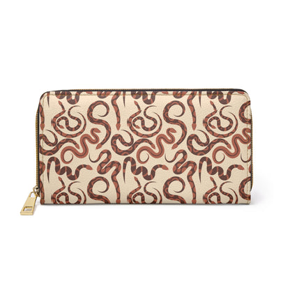 Looping Serpents Zip-Around Wallet