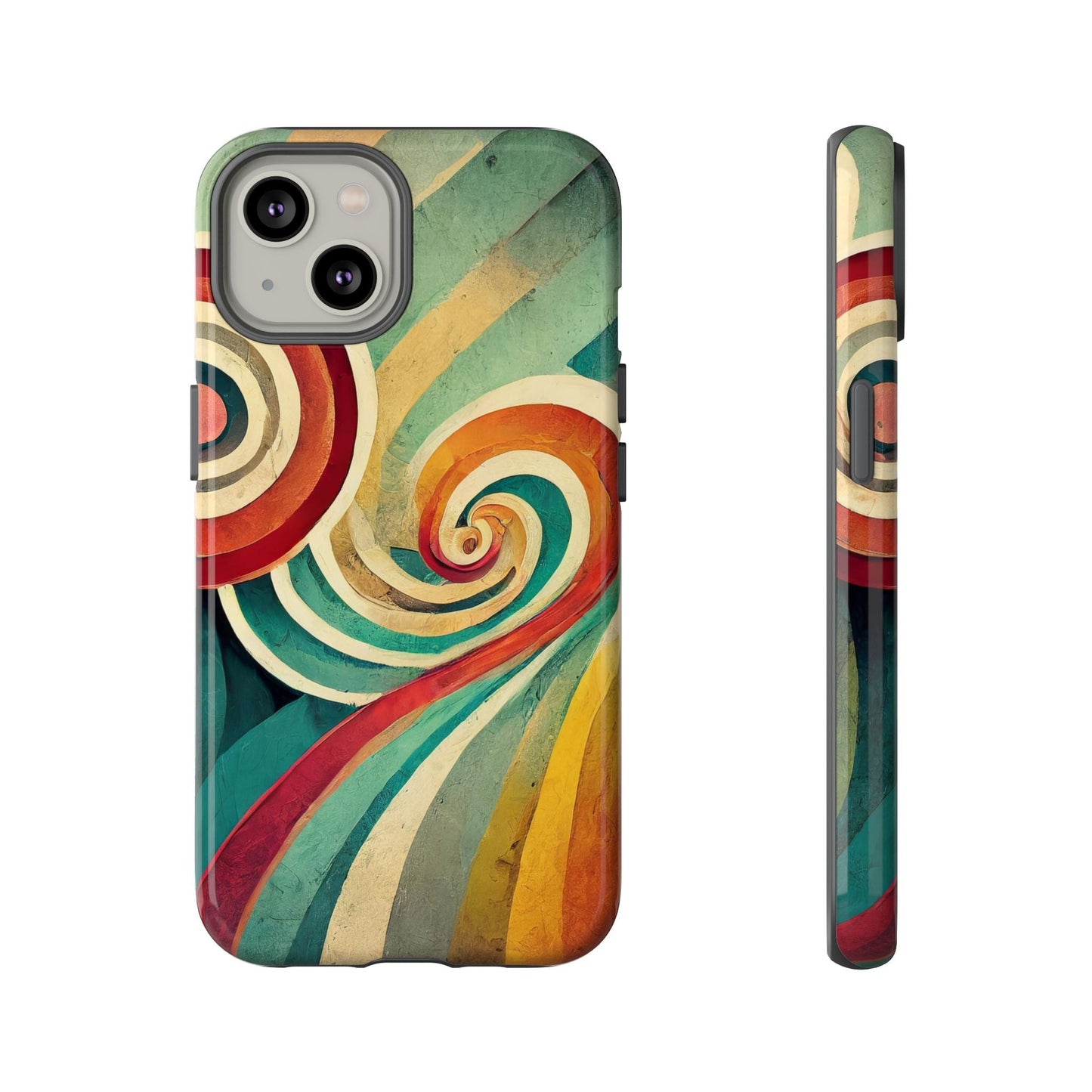 Colorful Swirl Tough Phone Case