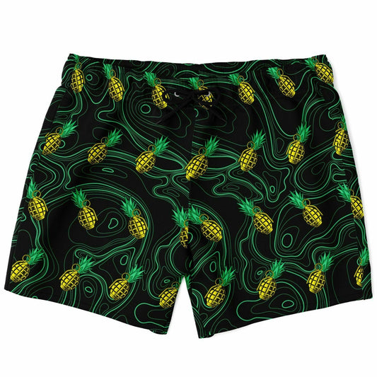 Rad Palm Pineapple Death Swim Trunks