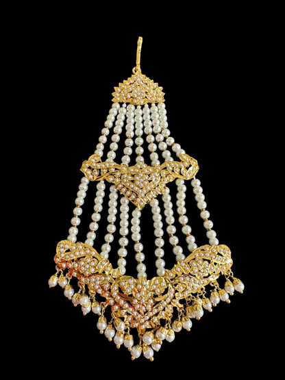 DJHR101 ASMITA jhoomar in pearls    ( SHIPS IN 4 WEEKS )