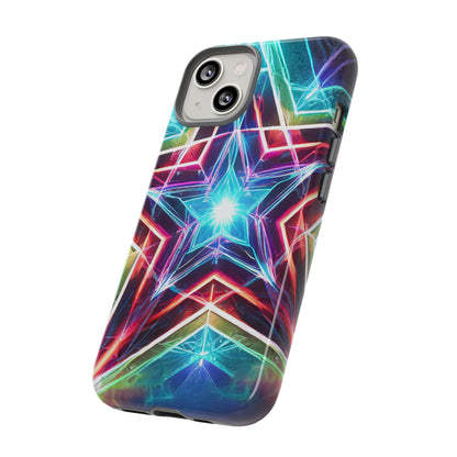 Neon Light Stars Tough Phone Case