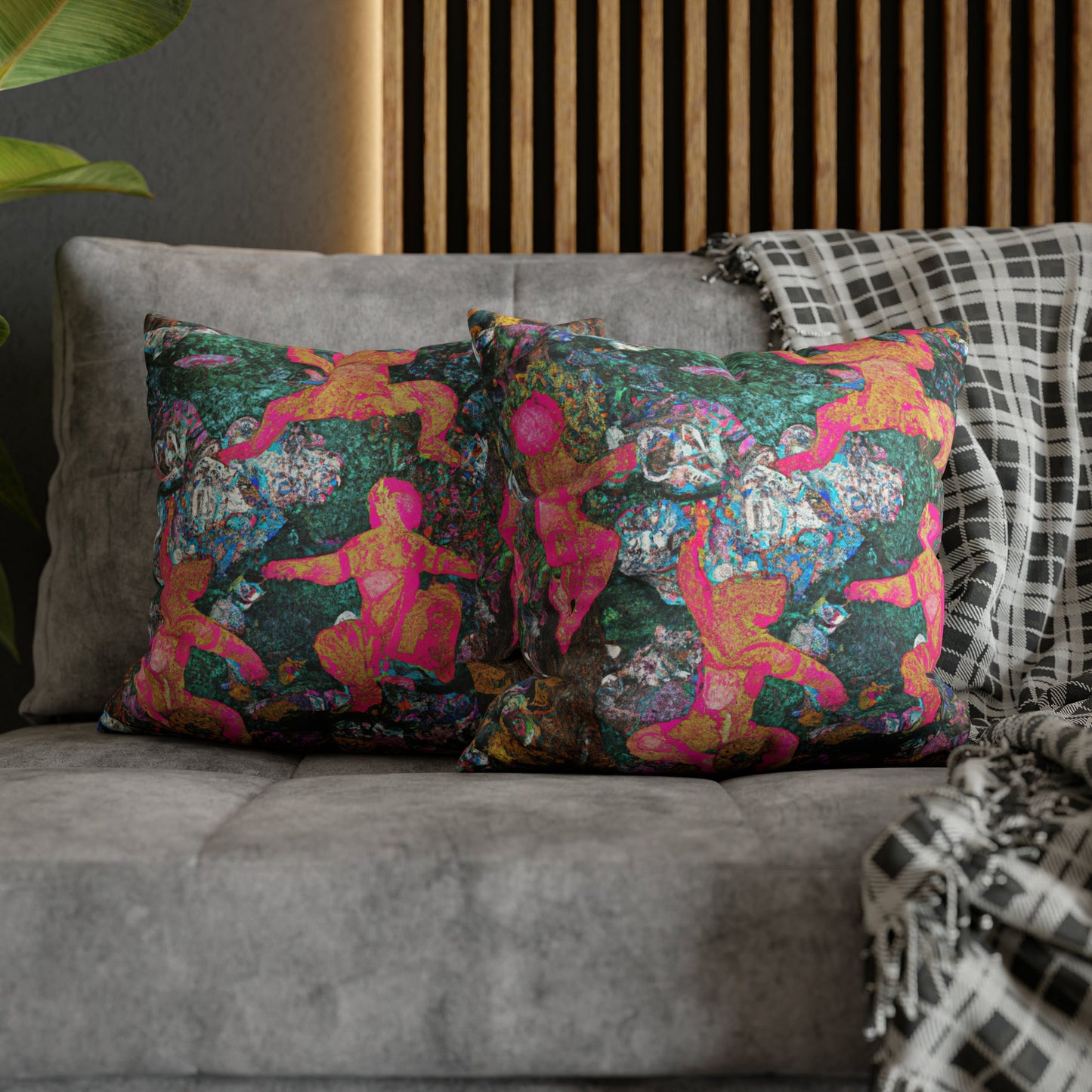 Cezanne's Dancing Bears Micro Suede Pillow Case