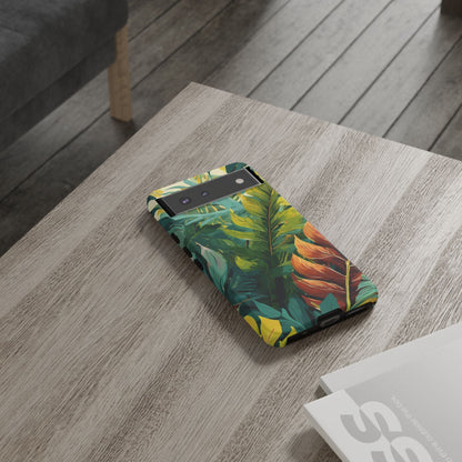 Tropical Leaf Tough Phone Case