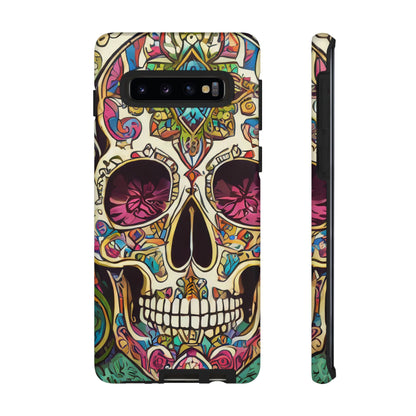Colorful Sugar Skull Tough Phone Case