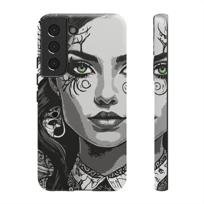 Green Eyed Devilish Beauty Tough Phone Case
