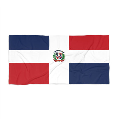 Dominican Republic Flag Beach Towel