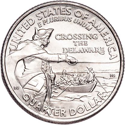 2021-D General George Washington Crossing the Delaware Quarter