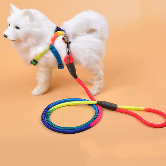 Colorful Nylon Round Hand Holding Dog Leash