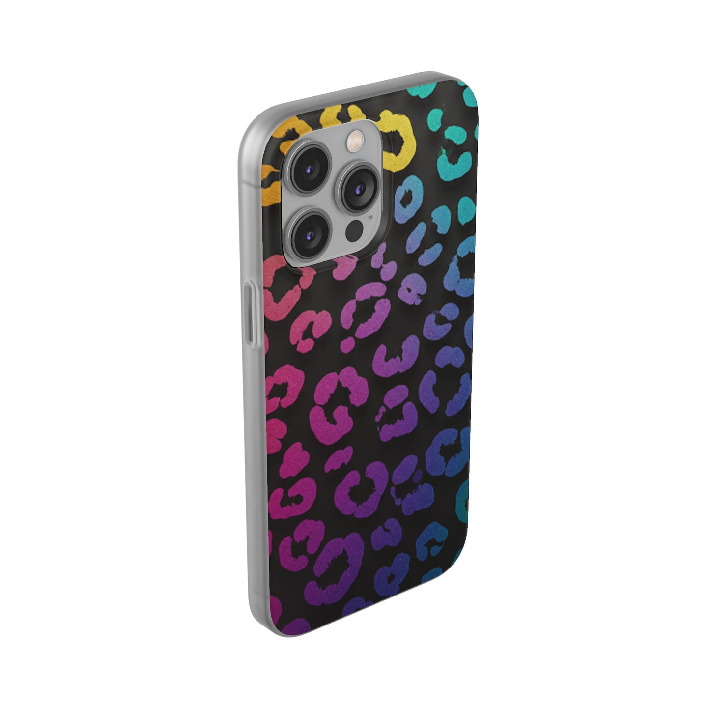 Vibrant Leopard Print Flexi Phone Case