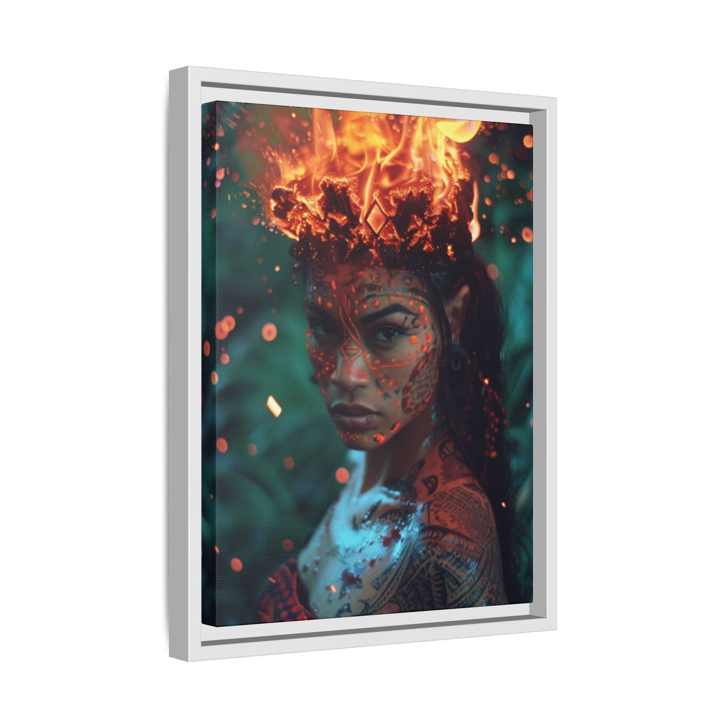 Tūtū Pele Aziza & Fae Matte Canvas Framed