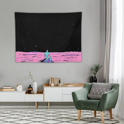 (Fixed) Dr. Manhattan Sitting on Mars (comic) Tapestry