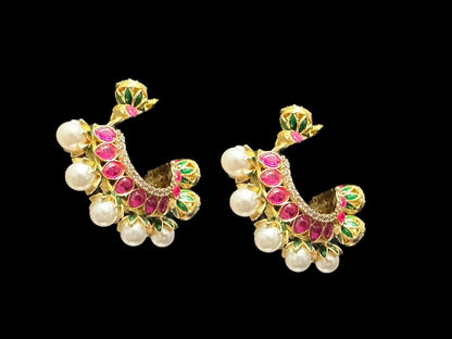 DER718 Isha High quality Polki earrings included Bali style ( SHIPS IN 2 WEEKS  )