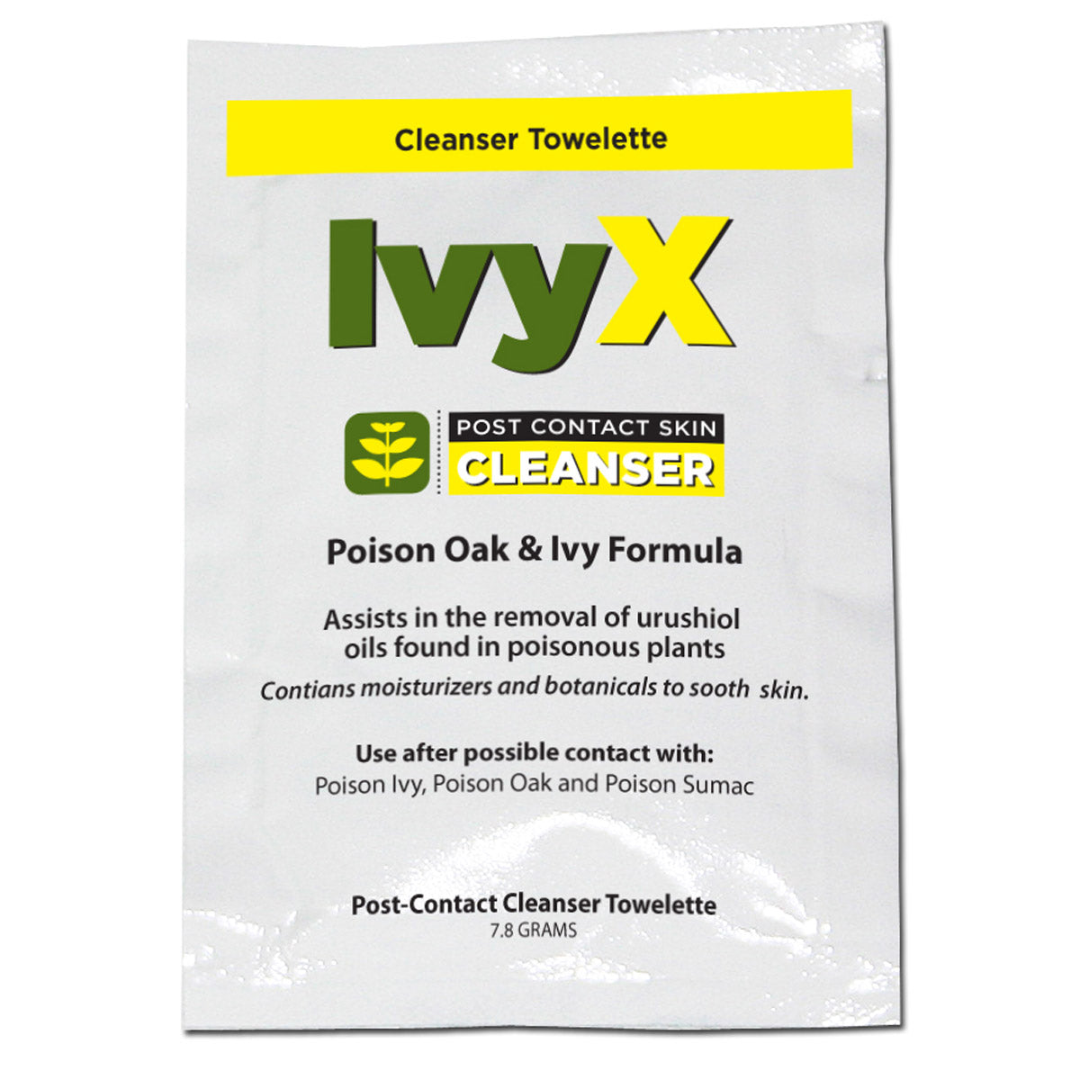 Ivy X Post-Contact Poison Oak & Ivy Cleanser Towelette, 1 Each