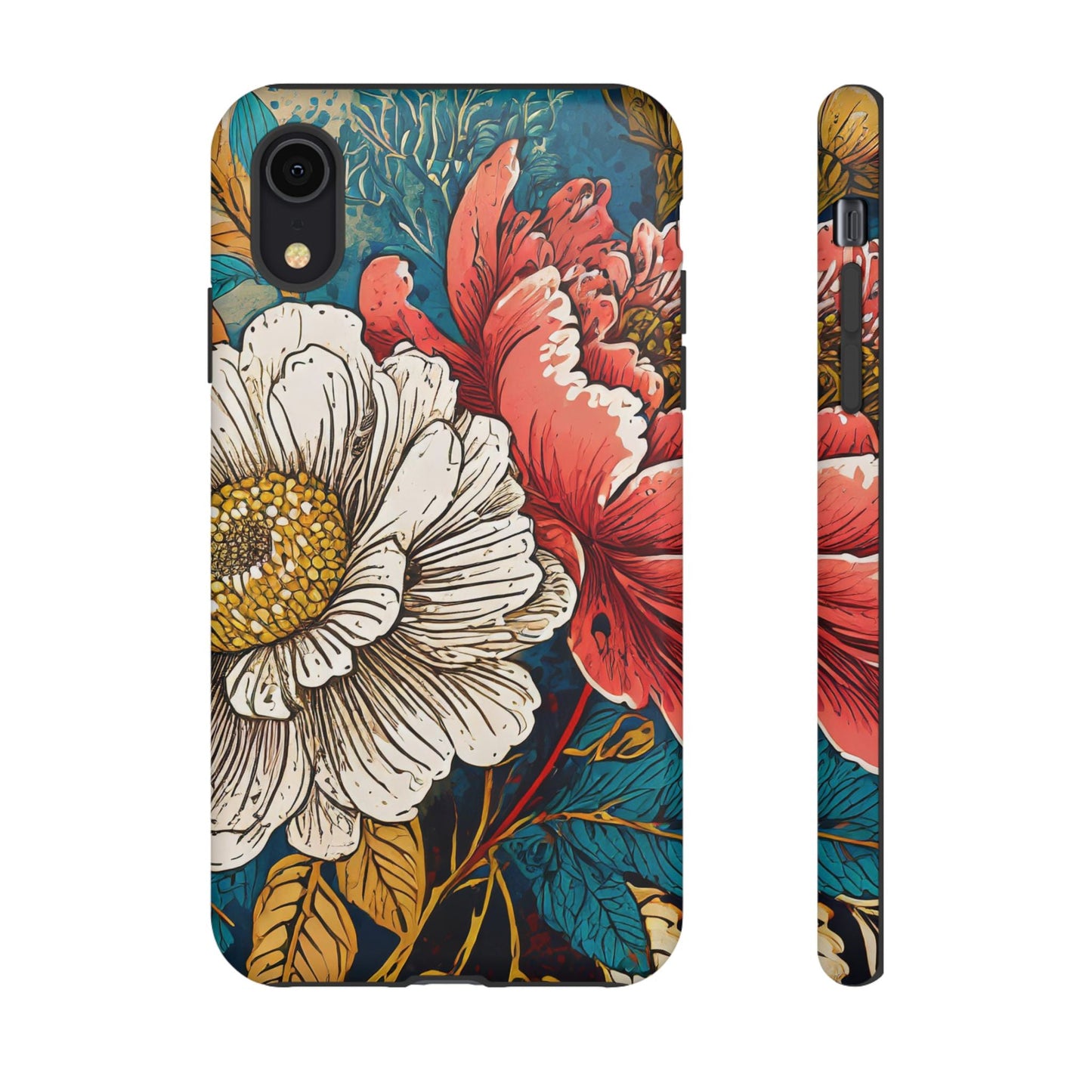 Artistic Floral Tough Phone Case