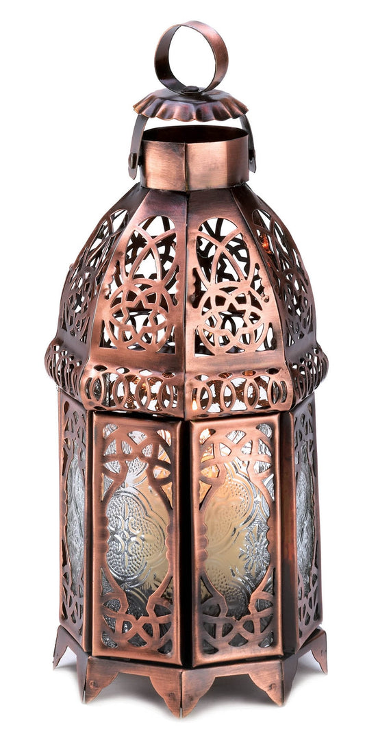 COPPER MOROCCAN CANDLE LAMP