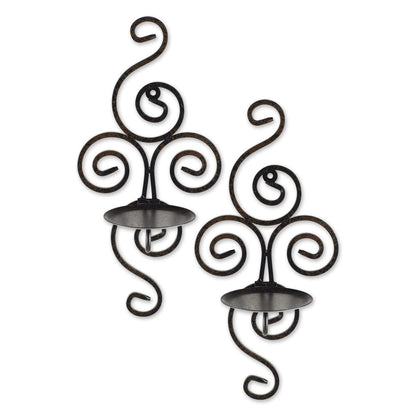 SCROLLWORK CANDLE SCONCES