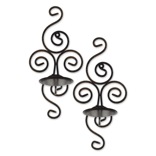 SCROLLWORK CANDLE SCONCES