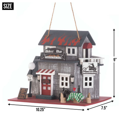 Route 66 Biker Bar Birdhouse
