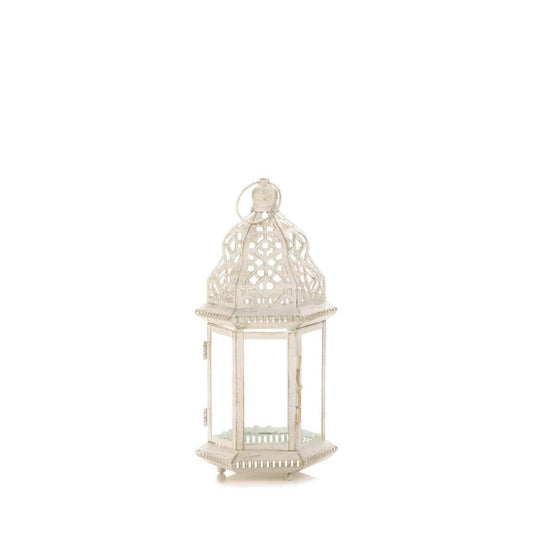 Sublime Distressed White Lantern