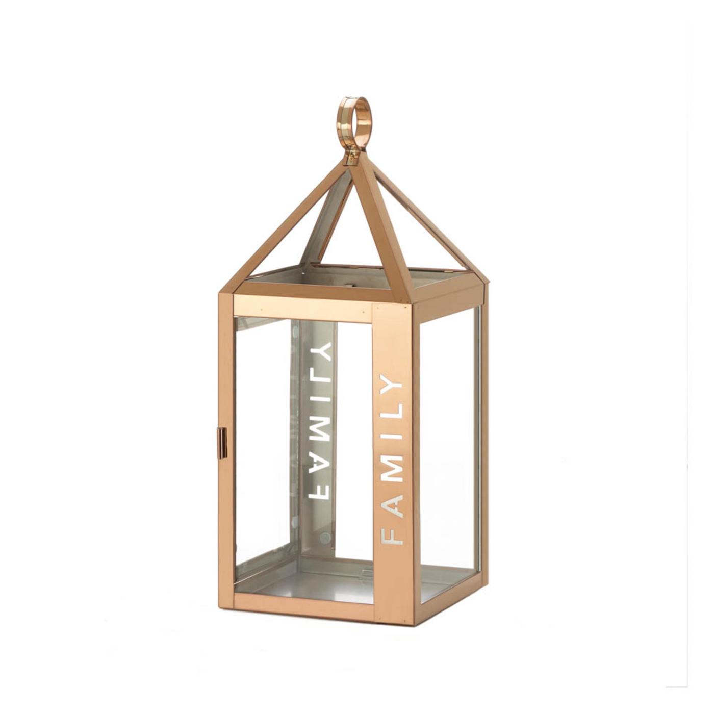 ROSE METAL FRAME FAMILY LANTERN