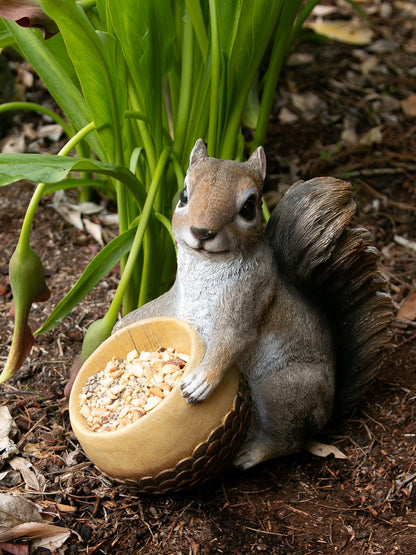 SQUIRREL AND ACORN BIRD FEEDER