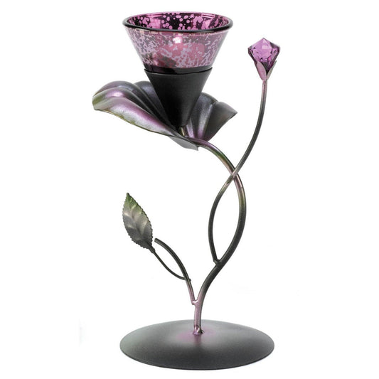 LILAC LILY PAD TEALIGHT HOLDER