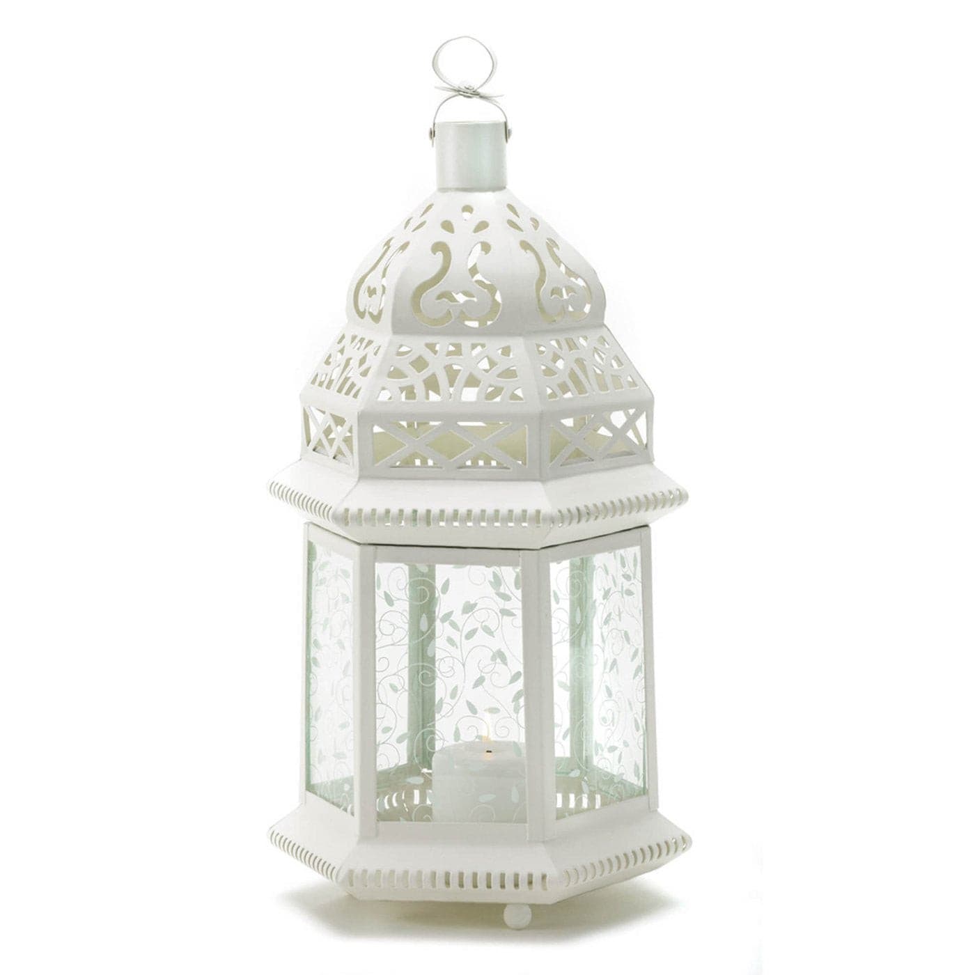 LARGE WHITE MOROCCAN LANTERN