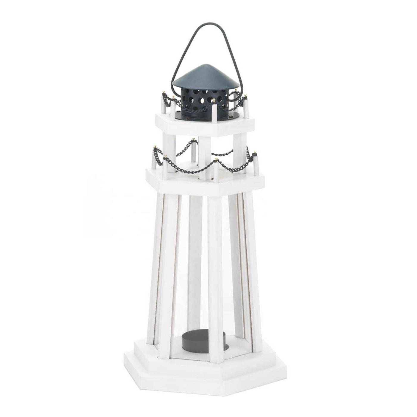 LIGHTHOUSE POINT WOODEN LANTERN