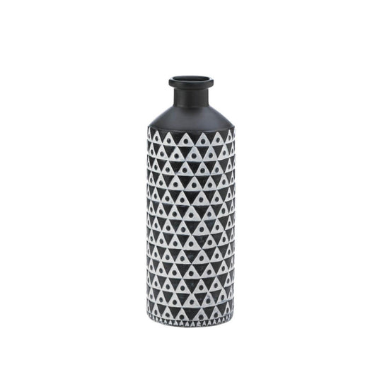 MAZARA BLACK AND WHITE VASE