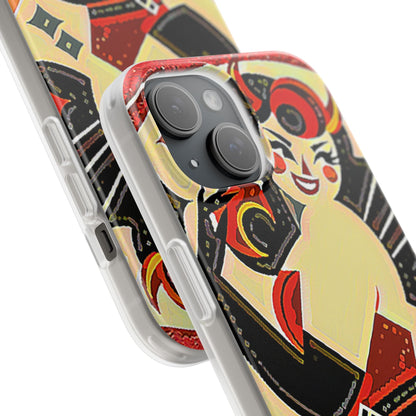 Red & Black Female Devil Flexi Phone Case