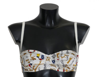 Dolce & Gabbana White Balconcino Sailor Print Underwear