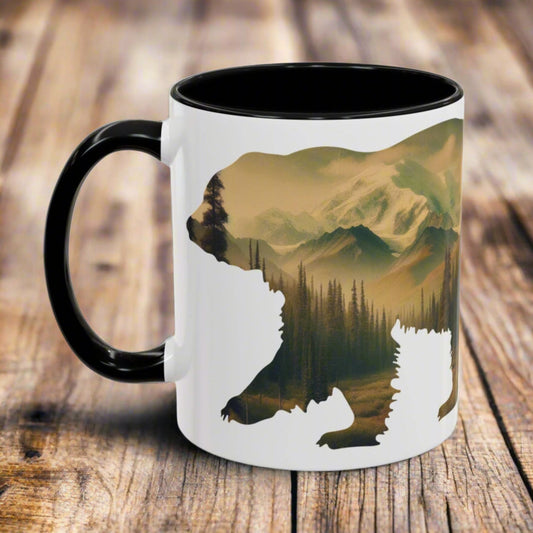 Denali National Park Bear Colored Coffee Mug 11oz 15oz