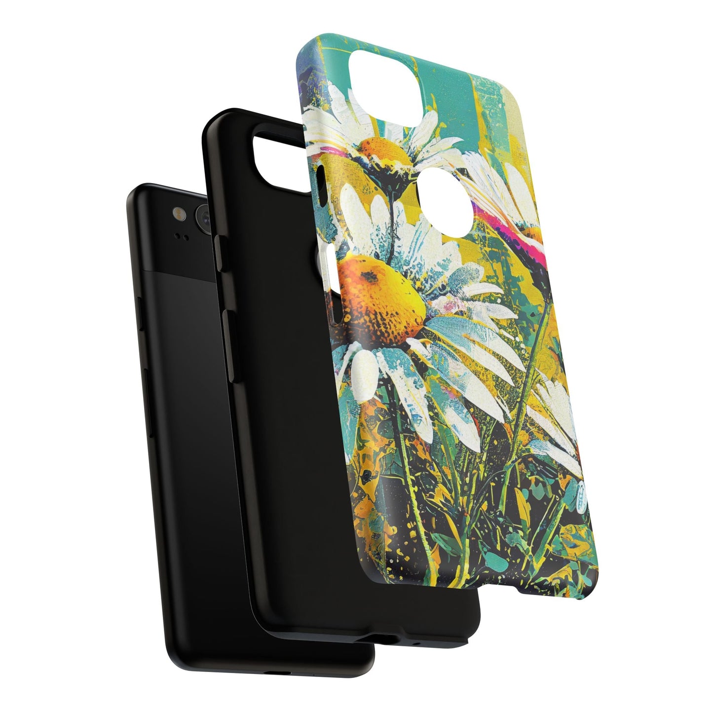 Colorful Daisy Floral Tough Phone Case