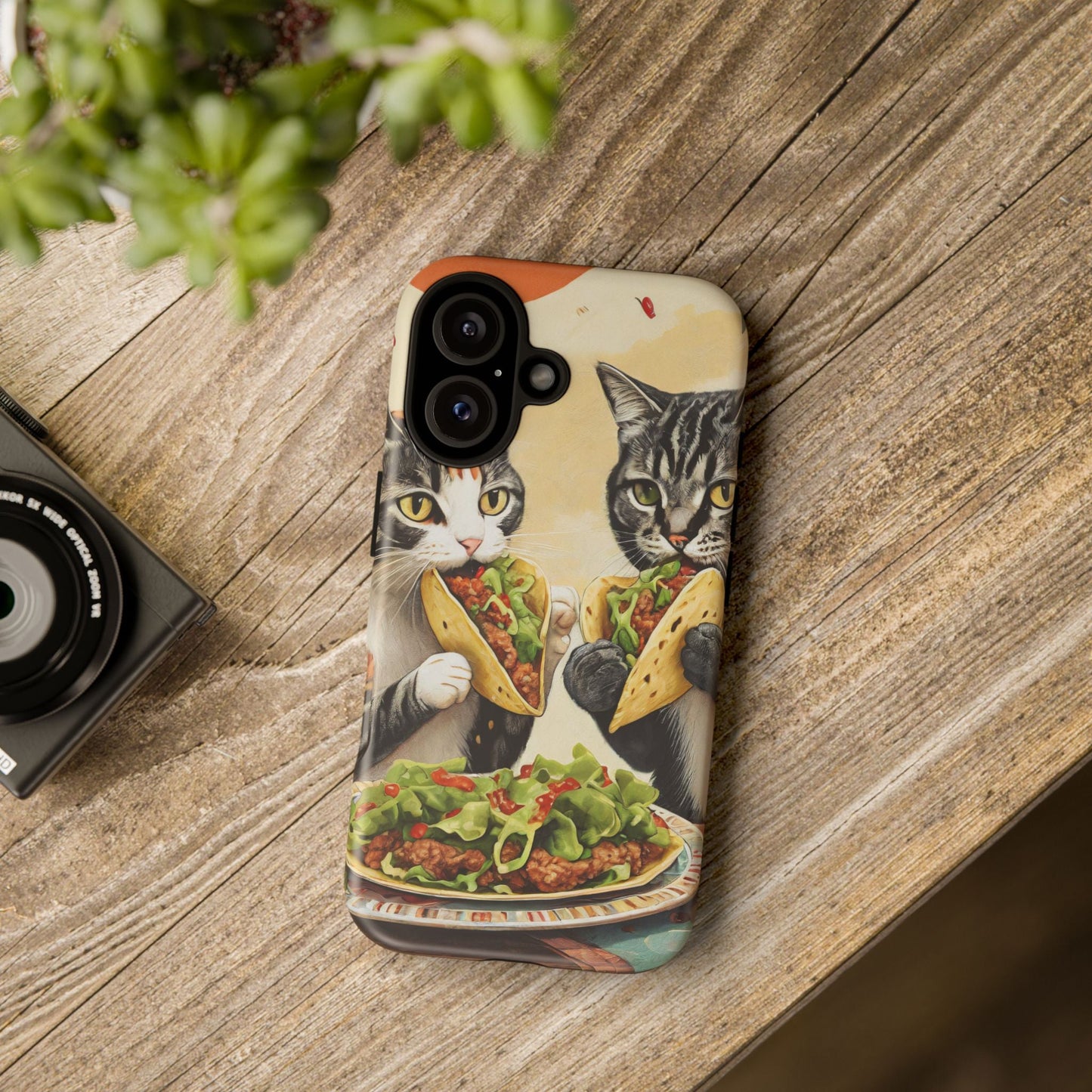 Funny Taco Cat Tough Phone Case