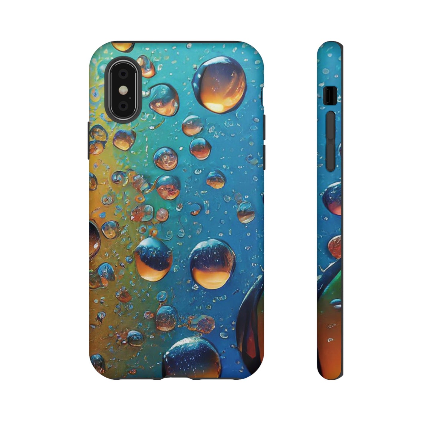 Colorful Water Droplets Tough Phone Case