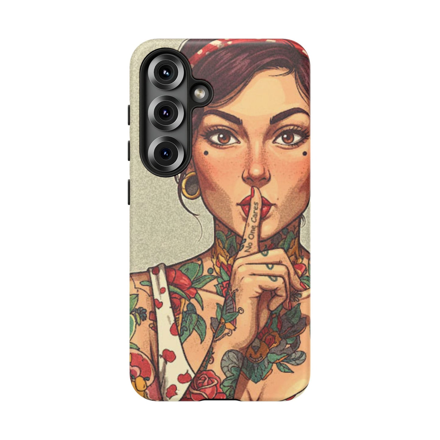 Shh No One Cares Tough Phone Case