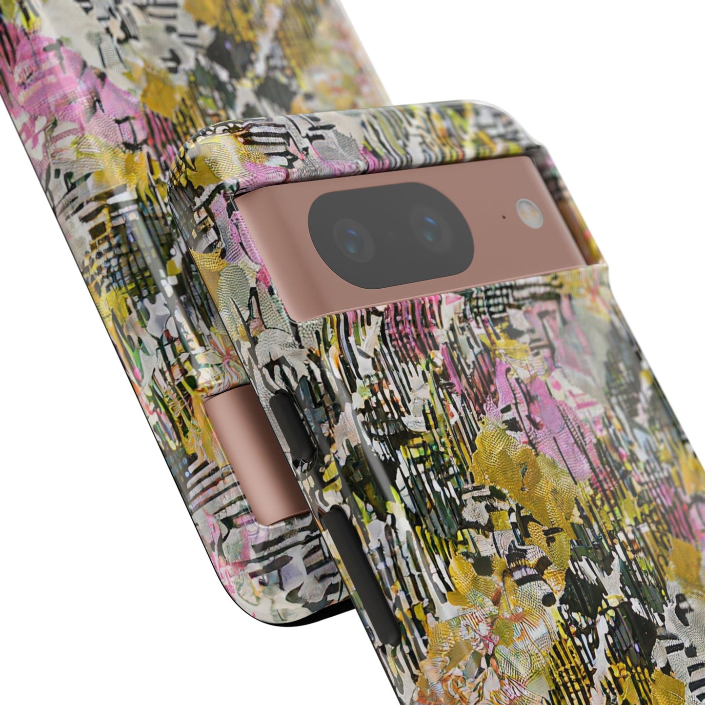 Purple Plaid Floral Artistic Tough Phone Case