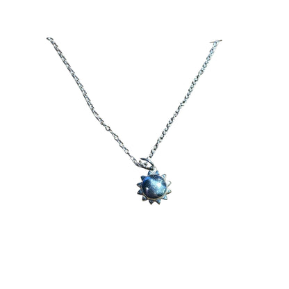 Bertoni Sterling Silver Sun Pendant Necklace – Transformation & Higher Consciousness Jewelry