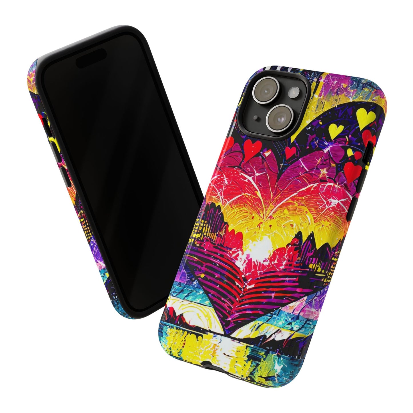 Vibrant Heart Sunset Tough Phone Case
