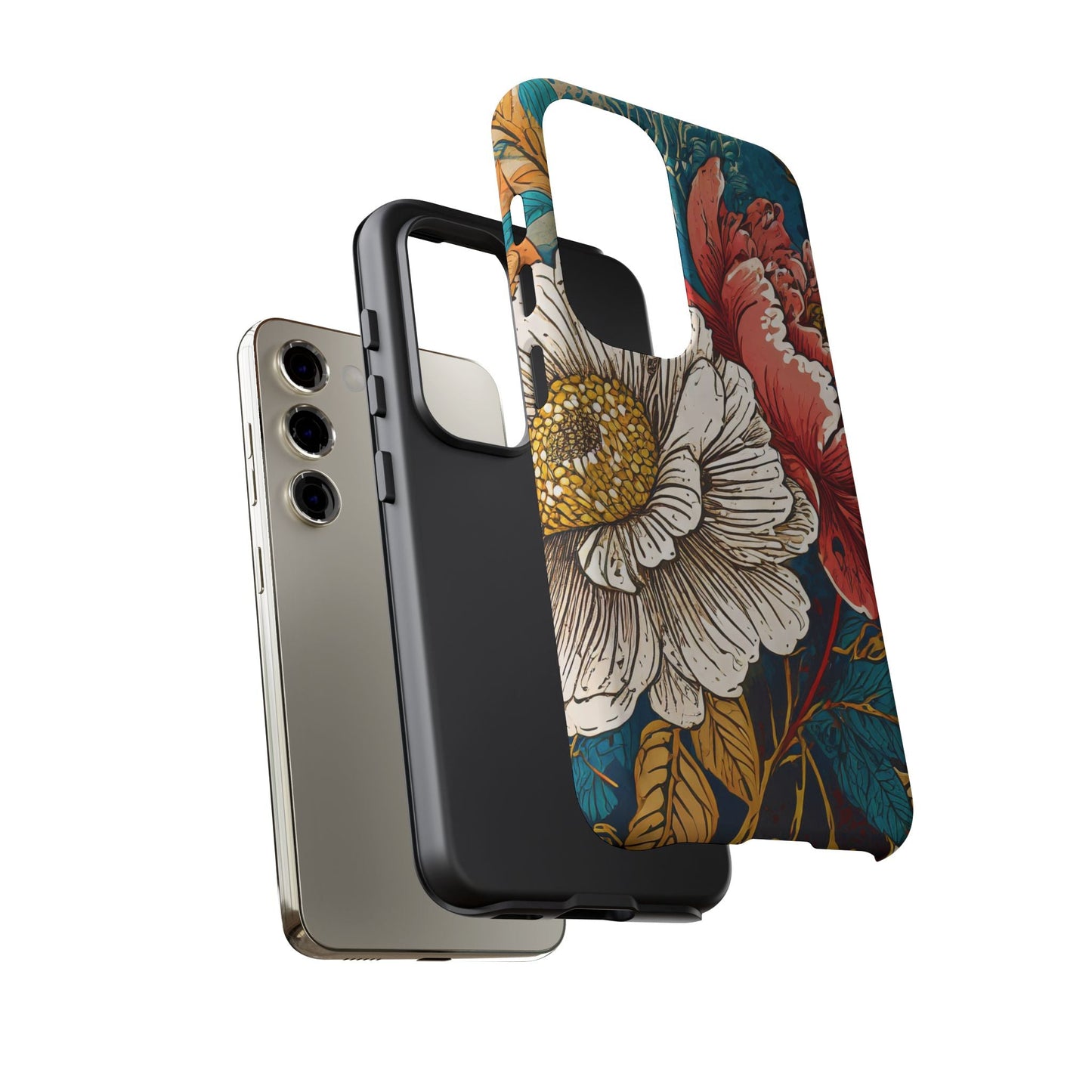 Artistic Floral Tough Phone Case