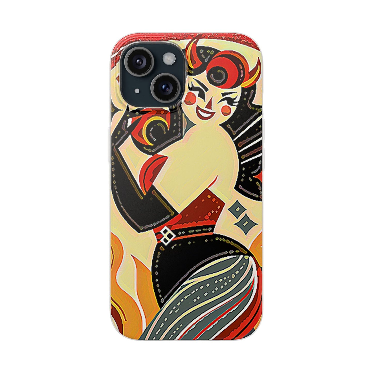 Red & Black Female Devil Flexi Phone Case